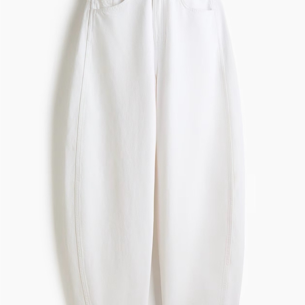 H&M High Barrel Jean - White